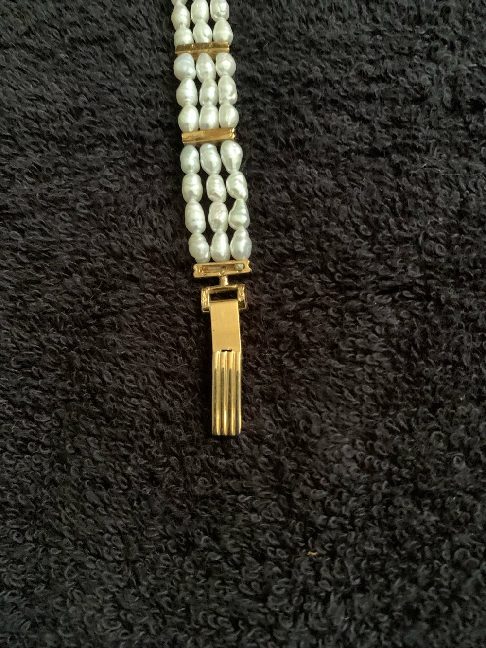 Fresh Water Pearl Gold-Tone Women's Watch - Picture 6 of 7
